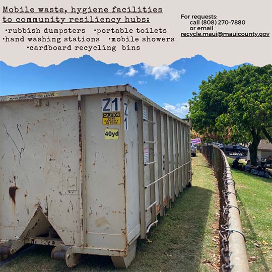 DEM Mobile Waste and Hygiene Facilities