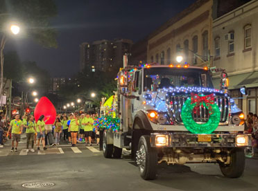 Honolulu City Lights Public Workers Electric Light Parade