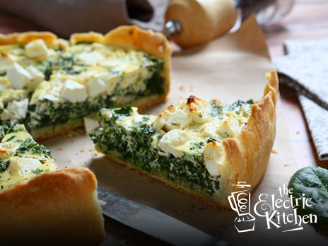 Asparagus, Spinach & Feta Quiche