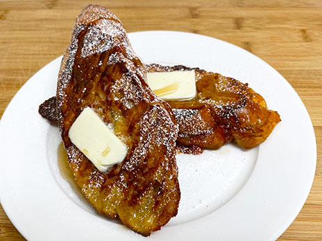 Baked guava french toast