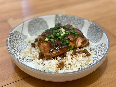 Oyster Sauce Glazed Salmon