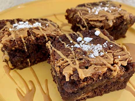 Peanut Butter Layered Brownies