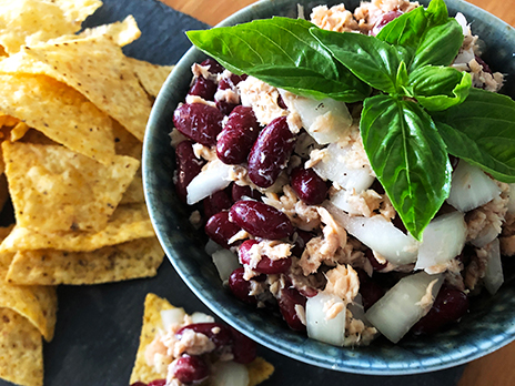 Salmon and Bean Salsa