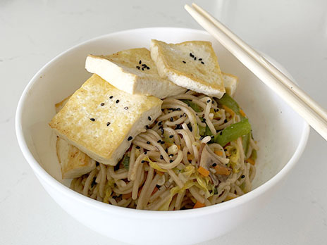 Soba Noodles with Crispy Tofu